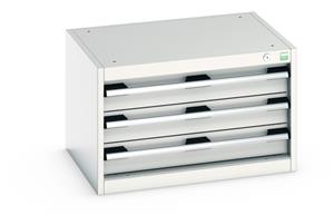 Bott Drawer Cabinets 525 Depth with 650mm wide full extension drawers Under bench 3 Drawer Cabinet 650W x 525D x 400mmH